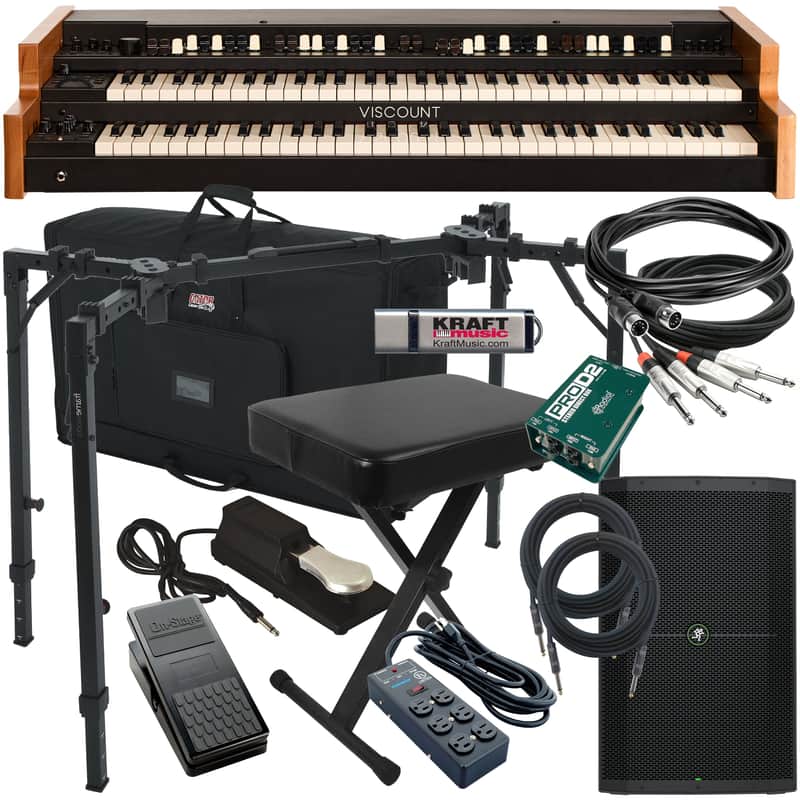 Viscount Legend 261 Dual-Manual Organ COMPLETE STAGE BUNDLE image 1