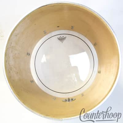 Ludwig 16x14"Concert/Floor Tom Drum White Cortex Wrap Vintage 70s Blue/Olive B/O image 7