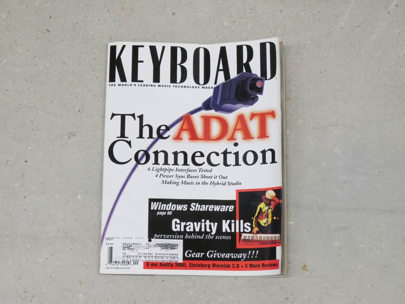 Keyboard Magazine - September 1998 - Adat Connection, Gravity Kills, E-mu Audity 2000 image 1