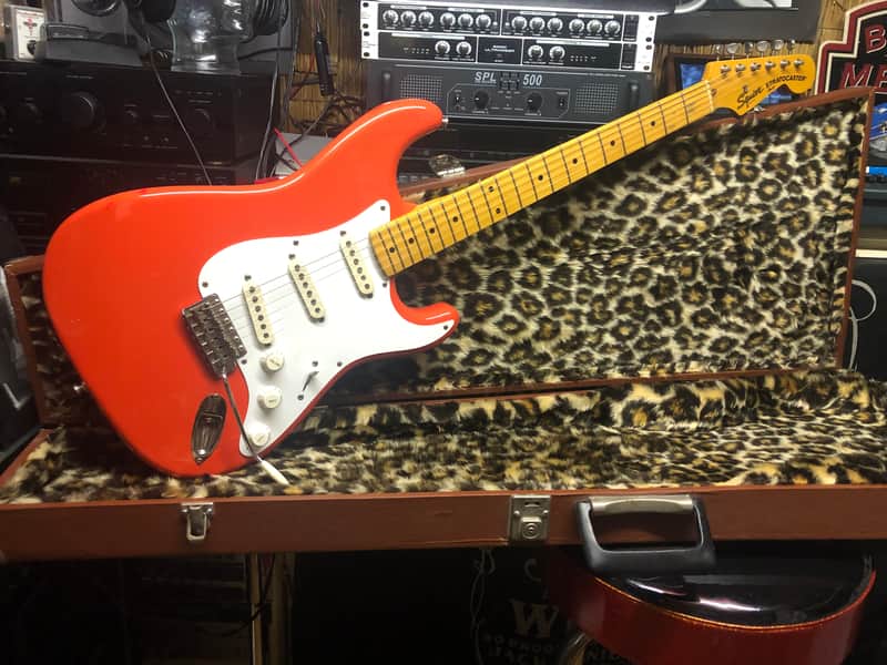 Squier Stratocaster JV series 1983 1983 Fiesta red image 1