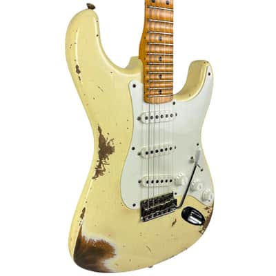 Fender Custom Shop 56 Reissue Stratocaster 2021 - Scalloped - Vintage White - Relic image 2