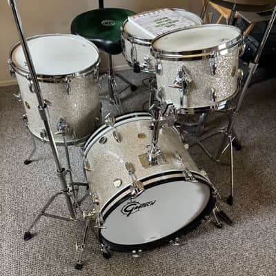 Gretsch USA Custom - Silver Glass Glitter 20, 12, 14 image 1