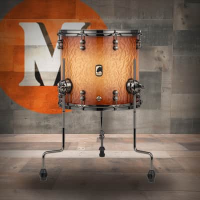 Mapex Black Panther Design Lab Versatus Floor Tom 14X13 - Peach Burl Burst (BPDLNVF1413BPW) image 1