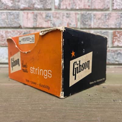 Vintage 1960's Gibson Guitar String Counter Top Display Box w/ String Boxes, Strings! image 3