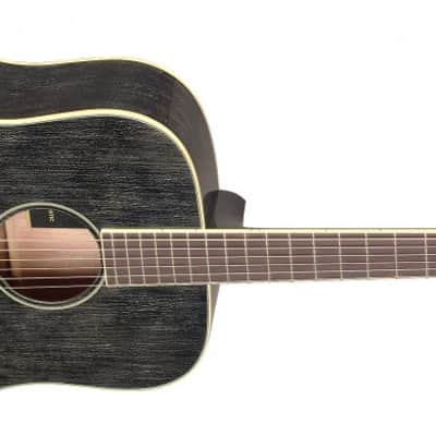 JN Guitars YAK-D Acoustic Dreadnought w/ Solid Mahogany Top, New, image 3