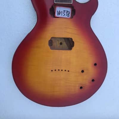 Sunburst Finish Les Paul Style Guitar Body with Mahogany Neck and Rosewood Fingerboard image 1