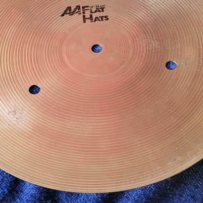 Vintage Sabian 14 Inch Flat Hats Hi Hats Cymbals image 16