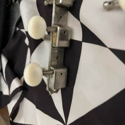 Original Kluson Deluxe 3 on a side 1950s-1960s - Chrome, white image 5