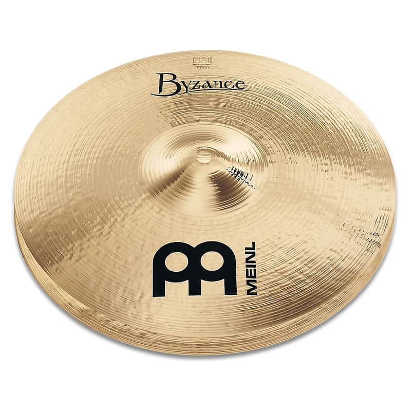 Meinl 14" Byzance Brilliant Medium Hi-Hat Cymbals (Pair) image 1