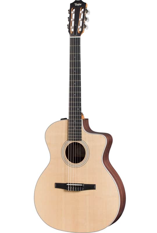 Taylor 214ce-Nylon Acoustic/Electric Guitar with Deluxe Gigbag image 1