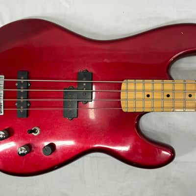 Kramer Striker 700ST Bass Guitar - Red MISSING NECK STRAP STUD image 2