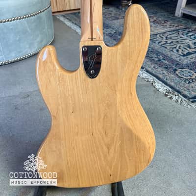 Fender Crafted in Japan (CIJ) 1975 Reissue Jazz Bass (JB75) – Natural Ash with Maple Neck (2004-2005) image 13