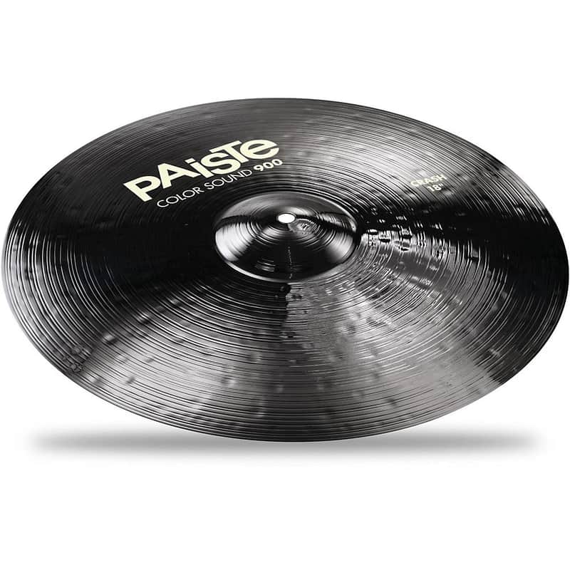 Paiste Color Sound 900 Series Black 18-Inch Crash Cymbal image 1