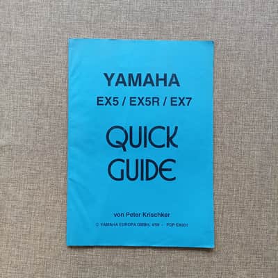 Yamaha EX5R EX5 EX7 Quick Guide in German with One Floppy Disk