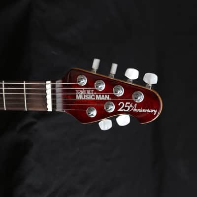 Ernie Ball Music Man 25th Anniversary Hardtail Reflex 2009 Venetian Redburst image 3