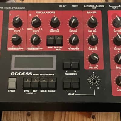 Access Virus A Desktop Digital Synthesizer 1997 - 1999 - Black / Red