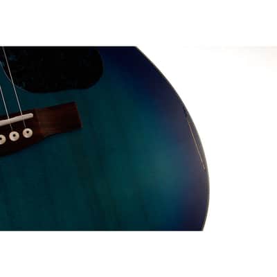 Guild OM-240CE Orchestra Acoustic-Electric Guitar Regular Dark Blue Burst image 4