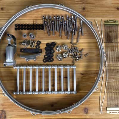 6.5"x14" Satin Chrome Snare Drum Hardware Kit - Satin image 6