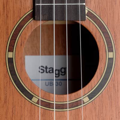 STAGG Traditional Baritone Ukulele With Sapele Top And Gigbag image 4