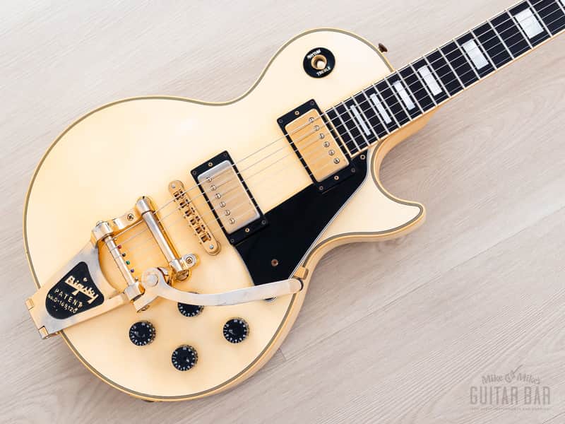 1988 Gibson Les Paul Custom Vintage Guitar Alpine White w/ Bigsby B7, Tim Shaw PAFs & Case image 1