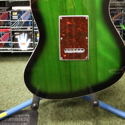 Revelation RJT-60 M TL semi acoustic guitar in greenburst image 20