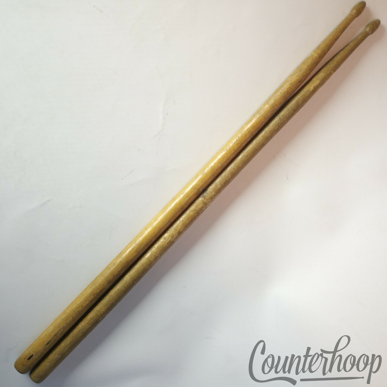 Ludwig 2x Drum Sticks - Vintage 50s 7A? Chicago IL USA Super Classic Wood-Tip — main photograph