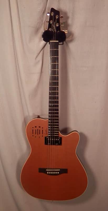 Godin A6 Ultra Natural SG Chambered-Body Electric Acoustic Guitar with gig bag Model # 032293F SF/B-stock (Restrung and set up for optimal playability) image 1