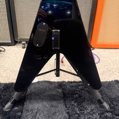 Epiphone Robb Flynn Signature "Love / Death" Baritone Flying V 2011 - Ebony with Love / Death Graphic image 11