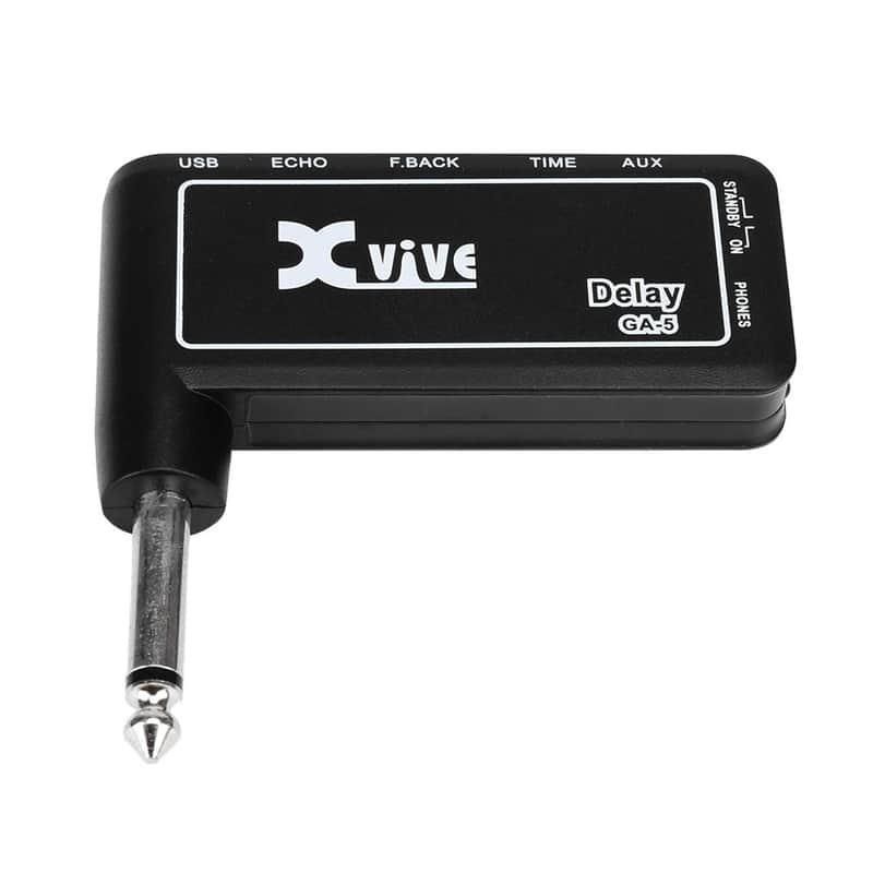 Xvive GA5 Rechargeable Electric Guitar Plug Headphone Amplifier Built-in Delay Effect,price include the import duty for US buyer image 1