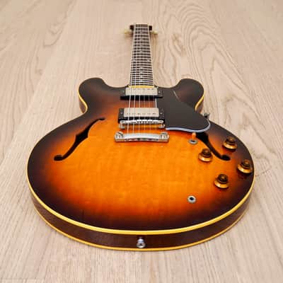 1981 Greco Super Real SA1200 Vintage Long Guard Lacquer 335 w/ Dry Z PAFs & Case, Japan image 12