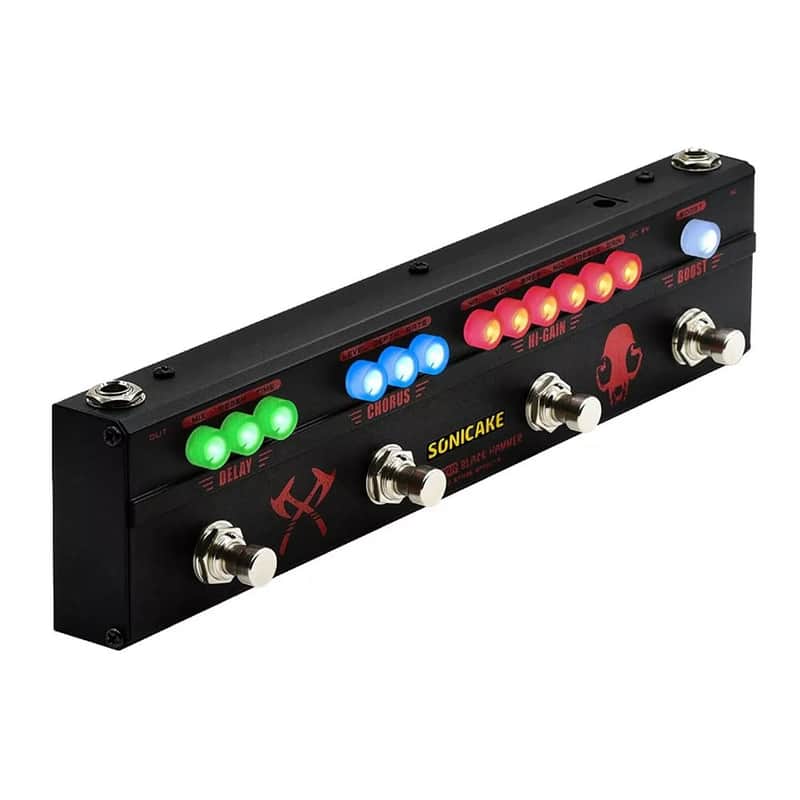 Sonicake Black Hammer Guitar Multi Effect Pedal Heavy Metal Hi-Gain Distortion Boost Chorus image 1