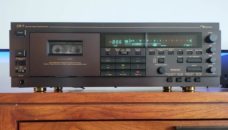 Nakamichi  CR-7 Cassette Deck Recapped Serviced RARE REMOTE INCLUDED 90 day warranty 120v image 1