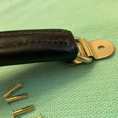 NOS leather guitar case handle for Hiscox Calton mark leaf skb gator crossrock gibson custom shop case les paul image 11