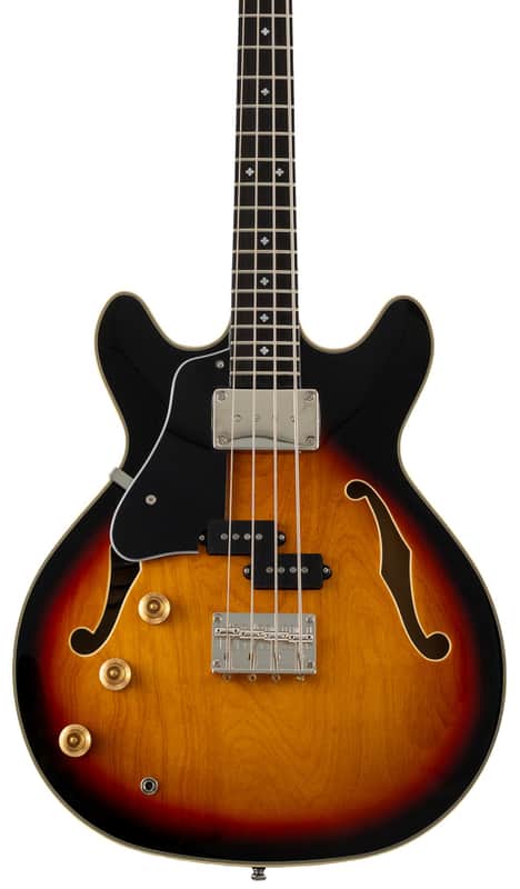 VKB-4 Electric Bass - Left-Handed-Sunburst image 1