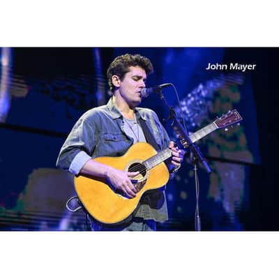 Martin OMJM John Mayer Signature Acoustic-Electric Guitar w/ Custom Hardshell Case - Natural image 8