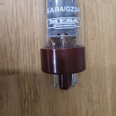 90's NOS Mesa Boogie 5AR4 GZ34 Brown Base Copper Rods Rectifier Tube New in Box Rare Vintage! image 2