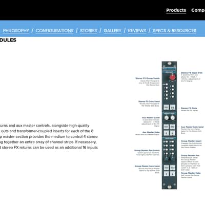 Rupert Neve Designs 5088 Mixer 561 Group Module 2014-2020 image 6