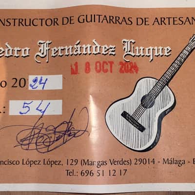 Pedro Fernández Luque 2024 – great handmade flamenco guitar - amazing value for the price - check video! image 18