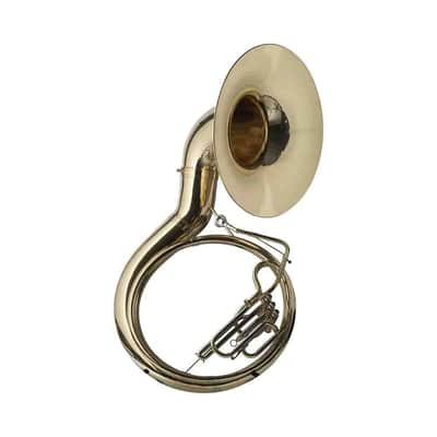 Stagg LV-MB4705 Key of Bb Sousaphone, 3 Pistons w/ABS Case On Wheels & Mouthpiece Silver Plated image 2