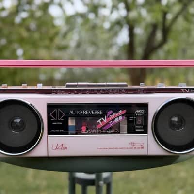 Sanyo MR-U4SR(P) Rare Vintage Portable Cassette Boombox Warranty Tested Serviced image 2