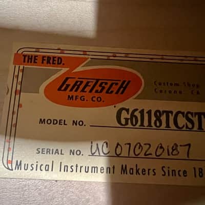 Gretsch G6118T-R Gretsch Anniversary Stephen Stern Masterbuilt Relic USA Mint 2007 - Relic Two Tone Smoke Green image 6