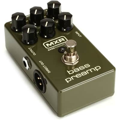 MXR M81 Bass Guitar Preamp Pedal with 3-Band EQ, Cable Bundle image 3