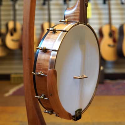 OME USA Tupelo 12" Bird's Eye Maple Open Back Banjo w/Hard Case image 2