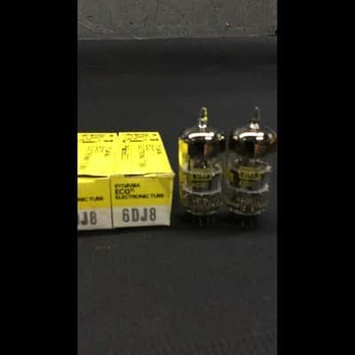 NOS NIB MATCHED PAIR SYLVANIA 6DJ8 ECC88 Vintage Audio VACUUM TUBES 10.9881 image 2