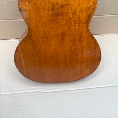 Unknown Vintage antique acoustic guitar solid wood image 22