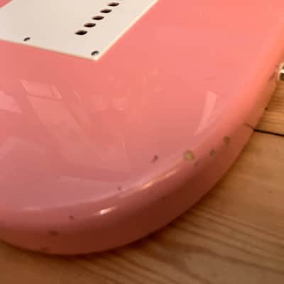 Squier Bullet Strat by Fender Electric Guitar Body Shell Pink Stratocaster 2007 image 14