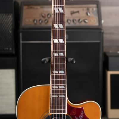 Epiphone Hummingbird Standard EC Acoustic/Electric Guitar - Natural with Gig Bag image 5