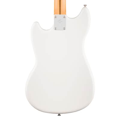 Used Fender Player II Mustang Bass PJ - Polar White w/Maple FB image 7
