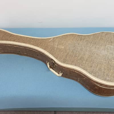 Vintage 1940s Regal Junior Jumbo Flattop Acoustic Guitar Project High Action & Chipped Kluson Tuner Buttons Lots Of Protentional Rare Original Chipboard Case & Case Candy image 3