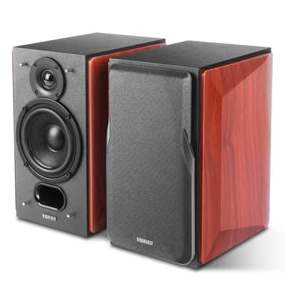 Edifier P17 Passive Bookshelf Speakers - 2-way Speakers with Built-in Wall-Mount Bracket - Pair image 2